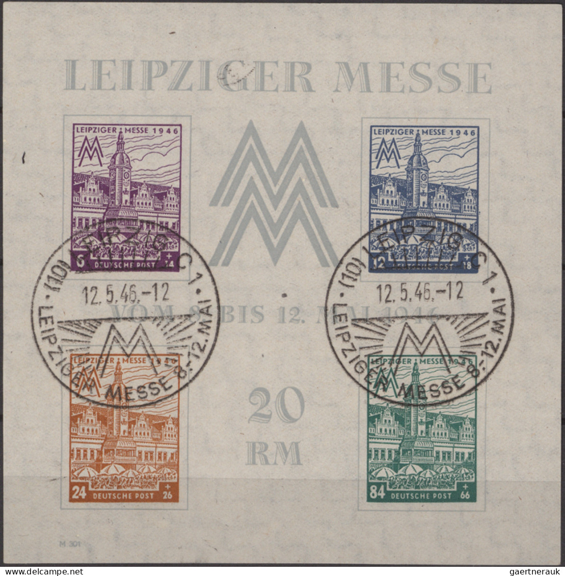 Sowjetische Zone Und DDR: 1946/1955 BLOCKS: Bestand Der Blockausgaben Von Thürin - Collections