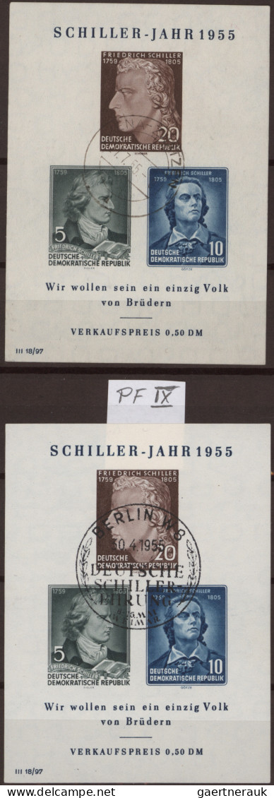 Sowjetische Zone Und DDR: 1946/1958 BLOCKS: Spezialsammlung Der Blockausgaben Vo - Collections
