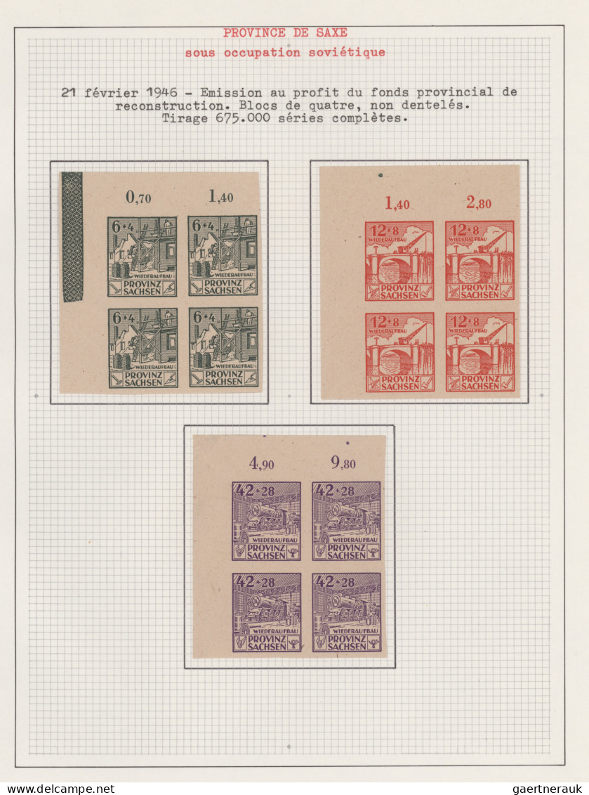 Sowjetische Zone: 1945/1946, Kleine Sammlung Von West-Sachsen, Provinz Sachsen U - Other & Unclassified