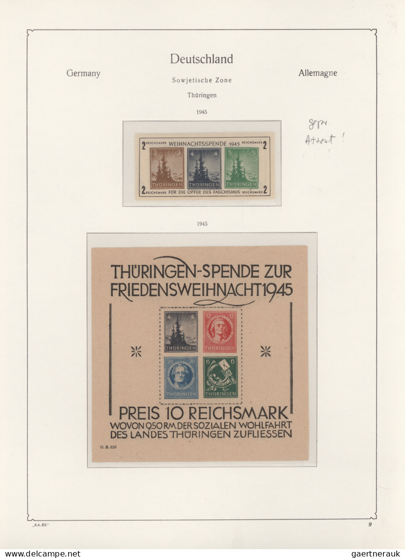 Sowjetische Zone: 1945/1948 Gut Besetzte Sammlung Der Verschiedenen Ausgaben Im - Autres & Non Classés