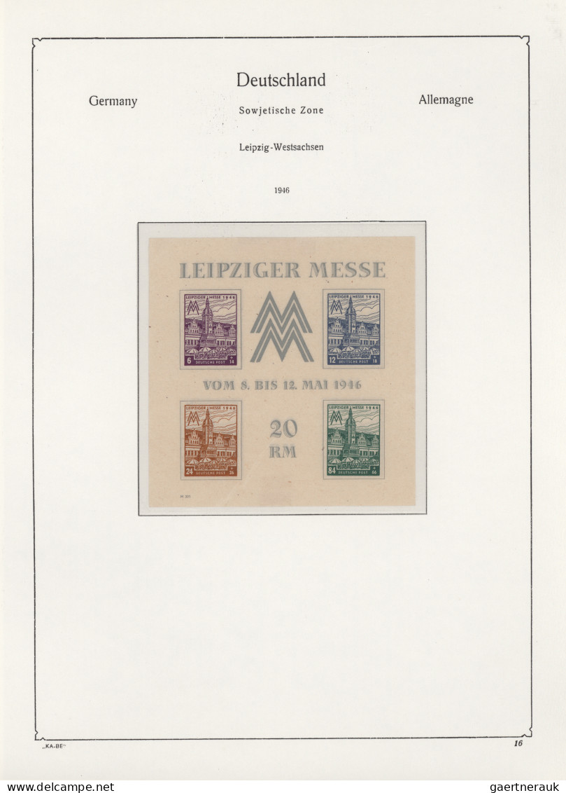 Sowjetische Zone: 1945/1948 Gut Besetzte Sammlung Der Verschiedenen Ausgaben Im - Other & Unclassified