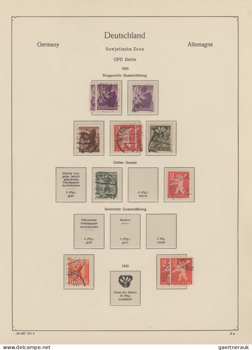 Sowjetische Zone: 1945/1948 Gut Besetzte Sammlung Der Verschiedenen Ausgaben Im - Other & Unclassified