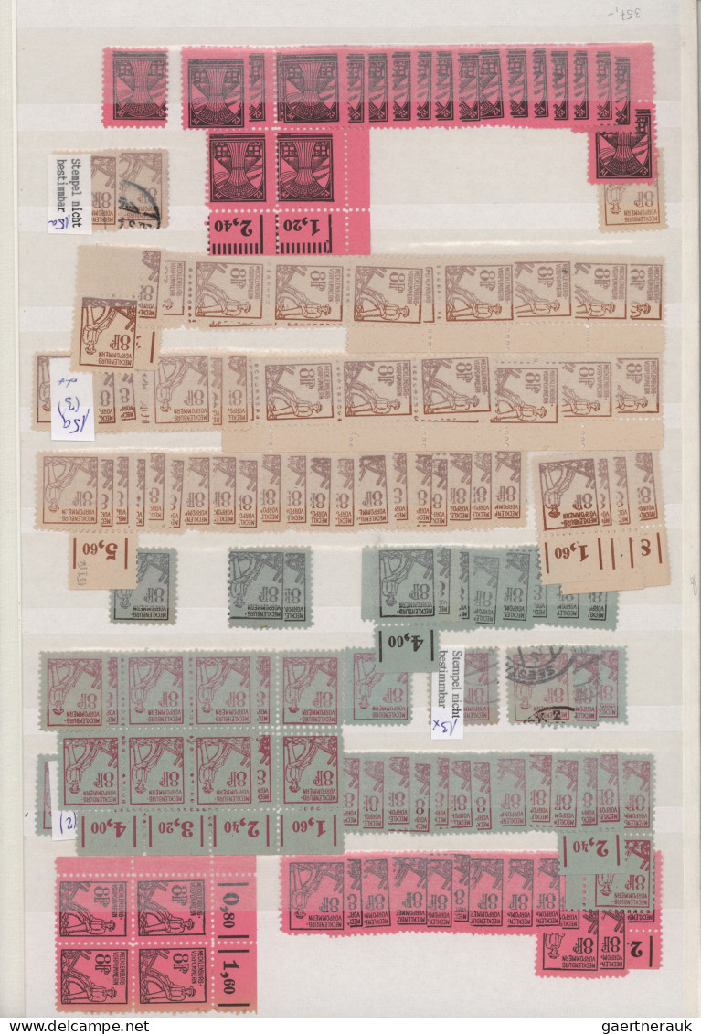 Sowjetische Zone: 1945/1949, Sehr Umfangreiches 60seitiges Dublettenbuch Mit Hun - Otros & Sin Clasificación