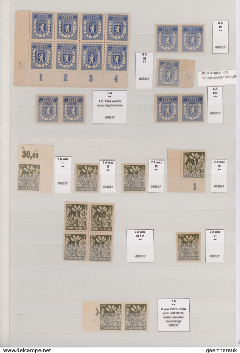 Sowjetische Zone - Berlin und Brandenburg: 1945, Berliner Bär/Eiche, postfrische