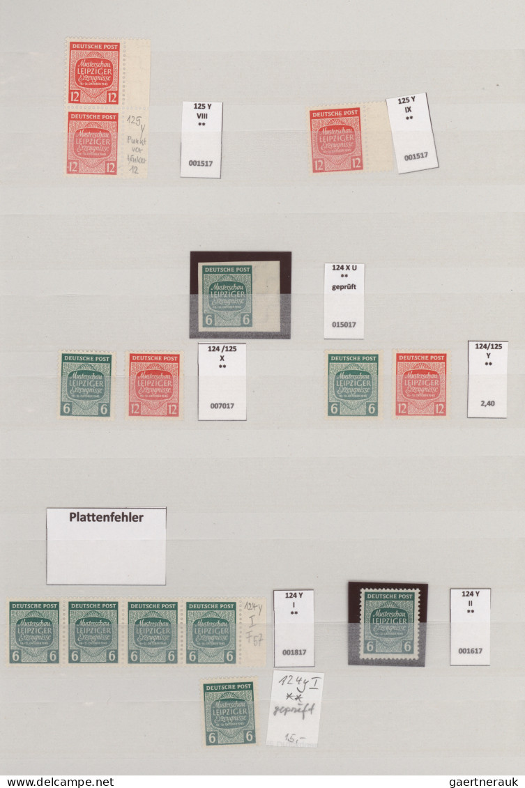 Sowjetische Zone - West-Sachsen: 1945, Musterschau, Fast Nur Postfrische Spezial - Andere & Zonder Classificatie