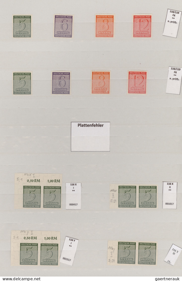 Sowjetische Zone - West-Sachsen: 1945/1946, Fast Nur Postfrische Sammlung Von Ca - Autres & Non Classés