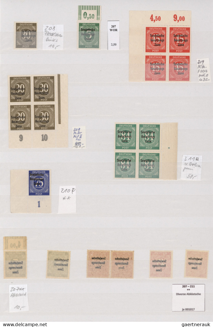 Sowjetische Zone - Allgemeine Ausgaben: 1948/1949, Leipziger Messe, Meist Postfr - Other & Unclassified