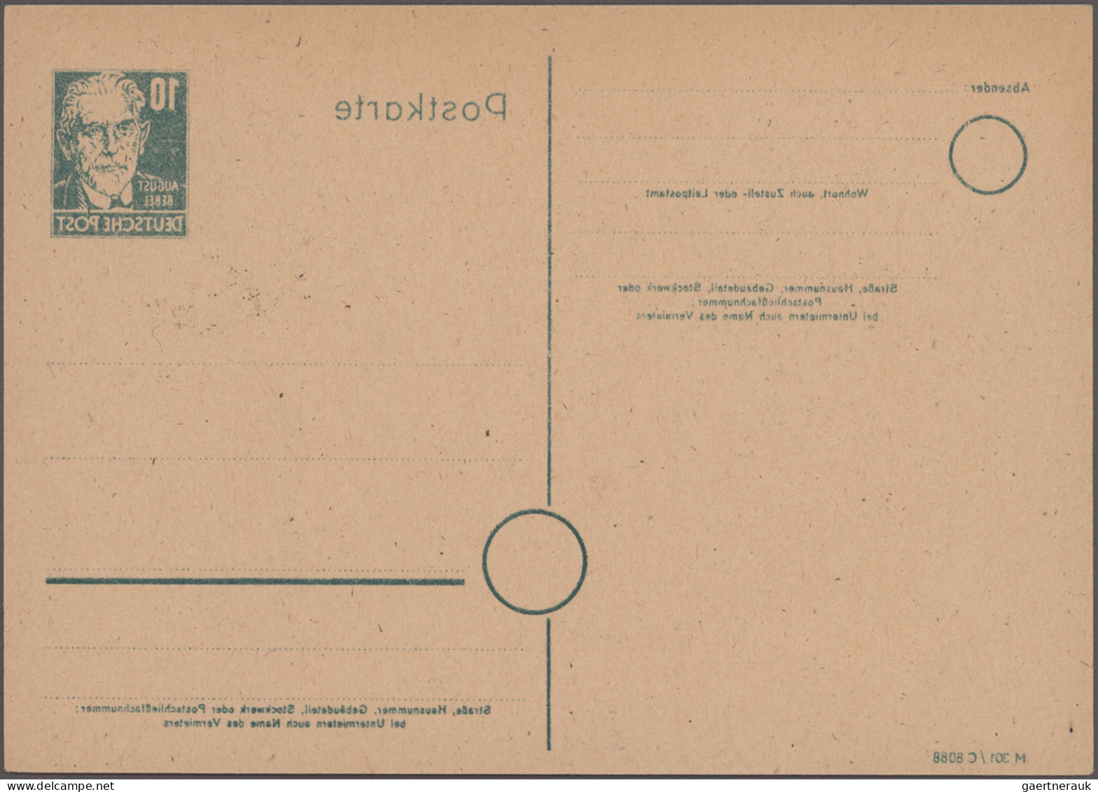 Sowjetische Zone - Ganzsachen: 1948/1950, Partie Von Ca. 90 Gebrauchten Und Unge - Autres & Non Classés