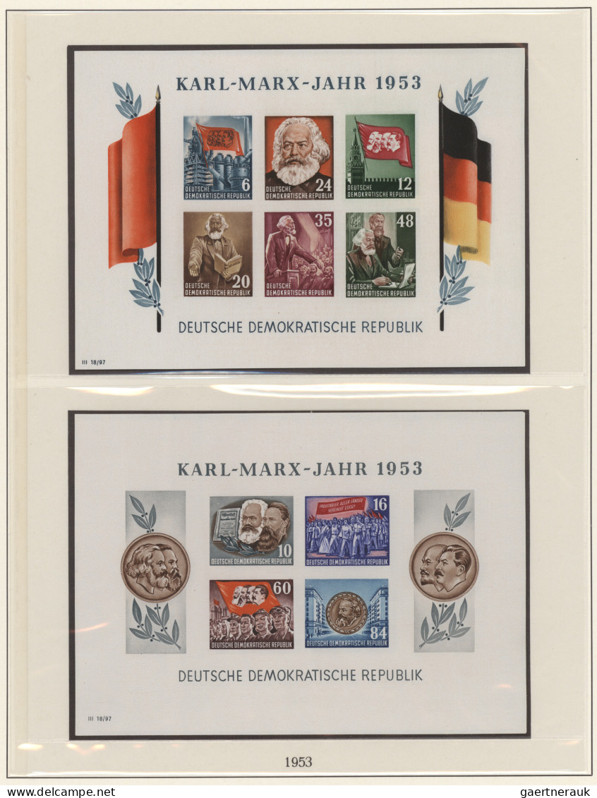 DDR: 1949 - 1990, Umfangreiche Postfrische Sammlung Aus Nachlass In Lindner Falz - Collections