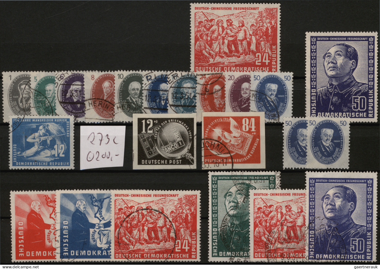 DDR: 1949/1960, Umfangreicher Postfrischer/ungebrauchter Und Gestempelter Bestan - Collections