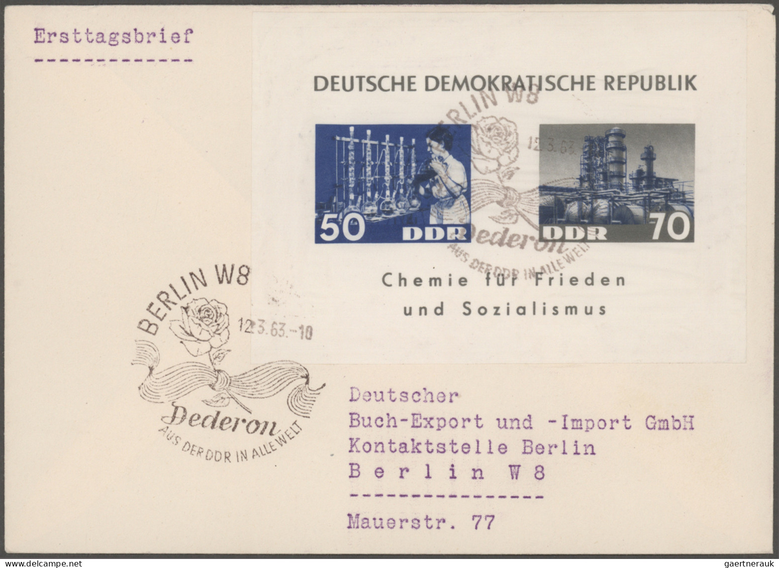 DDR: 1949/1963, saubere Partie von 30 verschiedenen Ersttagsbelegen, dabei MiNr.