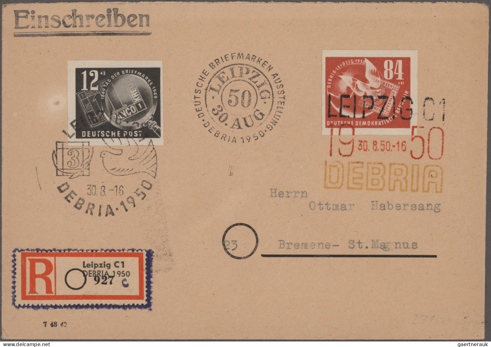 DDR: 1949/1964, Partie von ca. 200 Briefen und Karten mit etlichen interessanten