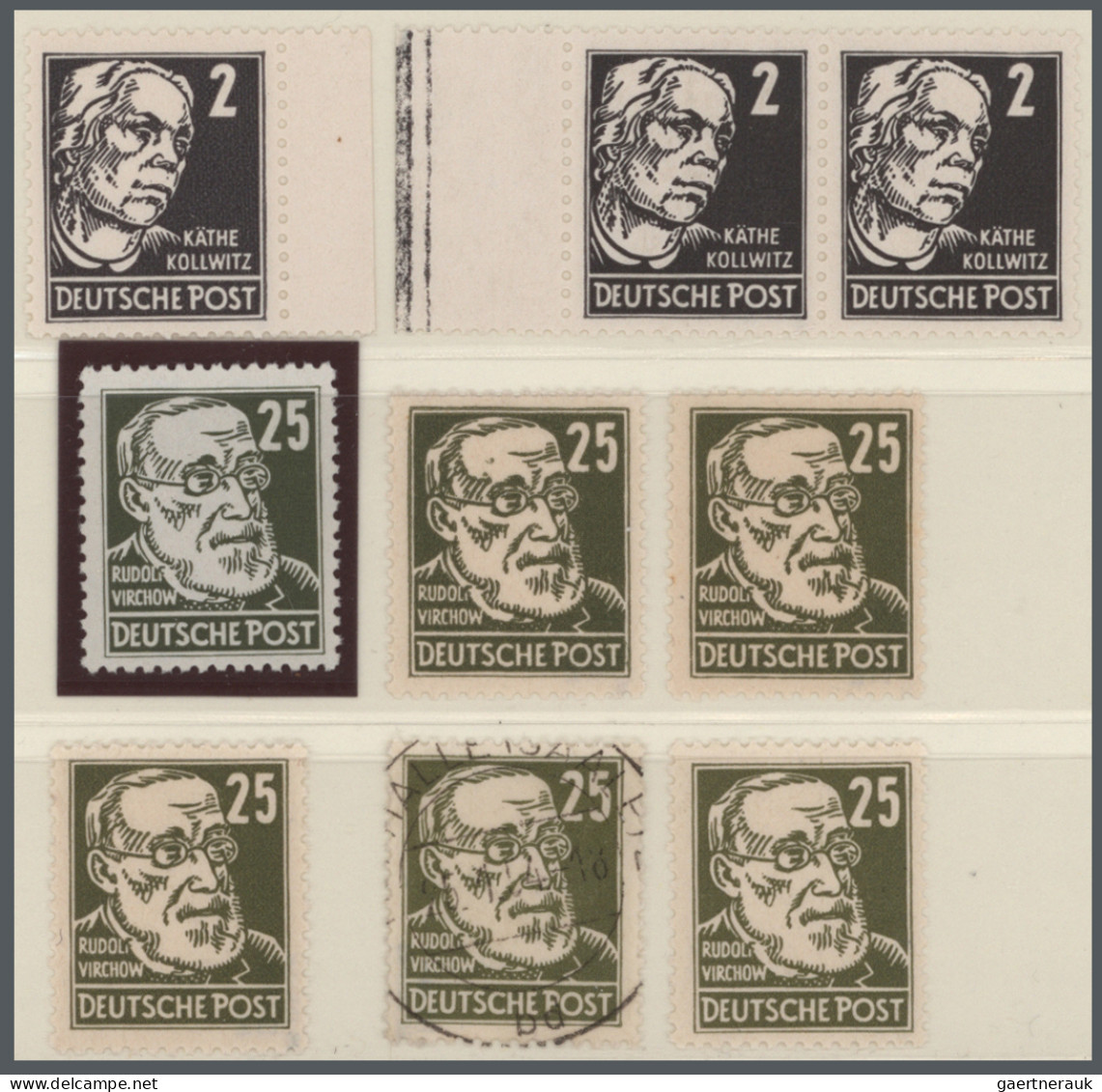 DDR: 1949/1980 Ca., Nachlass Mit Marken Aus Deutschland, Der DDR Etwas Spezialis - Collections