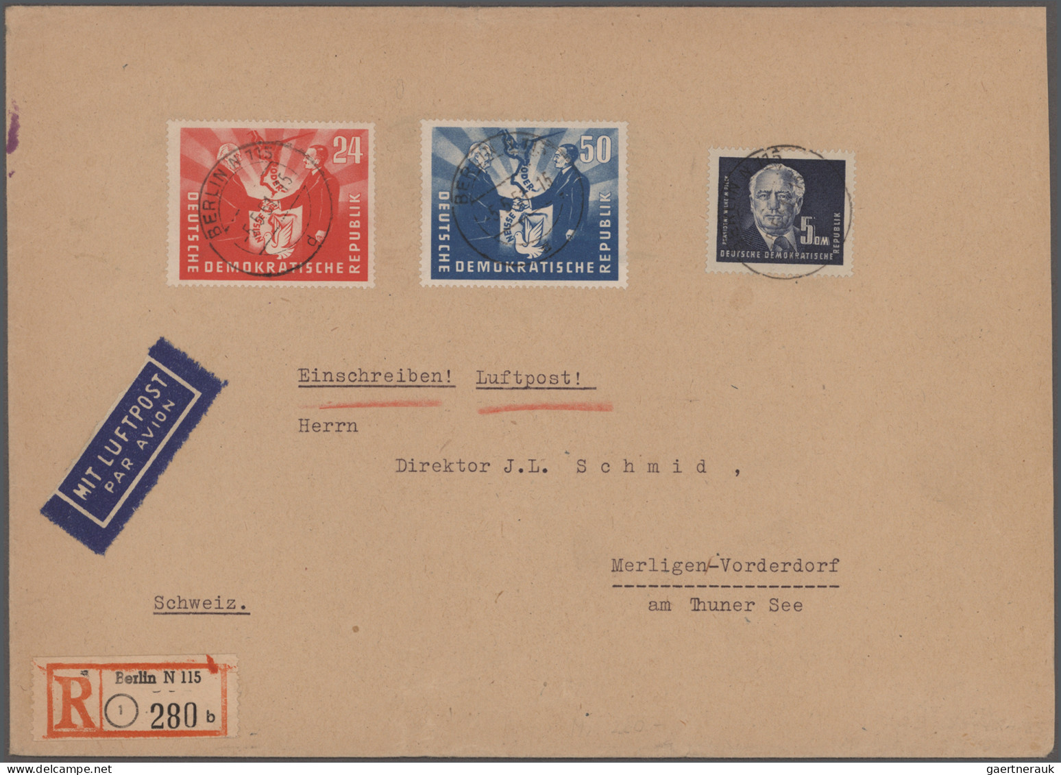 DDR: 1949/1980 ca., Nachlass mit Marken aus Deutschland, der DDR etwas spezialis