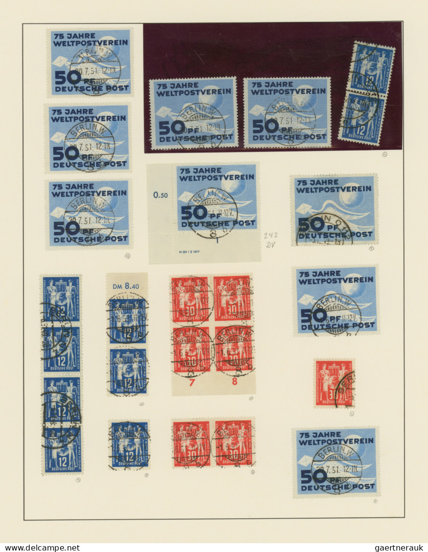 DDR: 1949/1990, 4 Lindner-Dualalben Mit Schöner Markensammlung In BEIDEN Erhaltu - Sammlungen