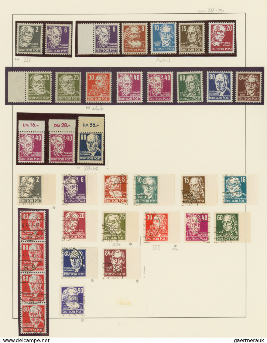 DDR: 1949/1990, 4 Lindner-Dualalben Mit Schöner Markensammlung In BEIDEN Erhaltu - Collections