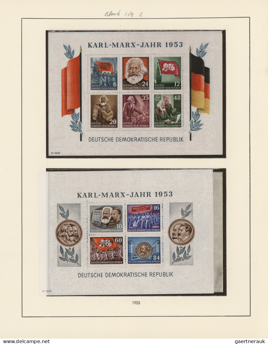 DDR: 1949/1990, Postfrische DDR Sammlung In 4 Vordruckalben Sauber Gesammelt. - Collections