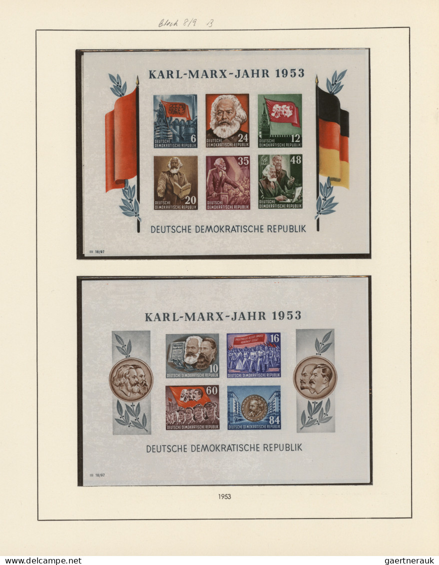 DDR: 1949/1990, Postfrische DDR Sammlung In 4 Vordruckalben Sauber Gesammelt. - Colecciones