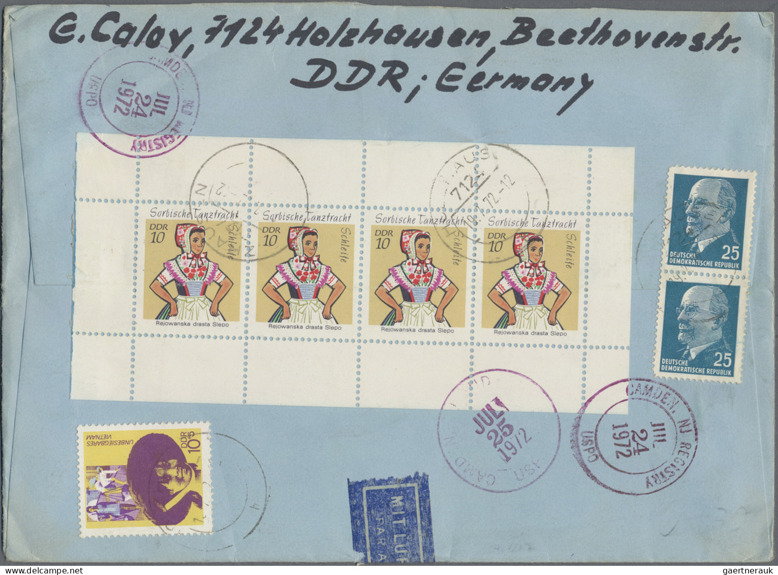 DDR: 1949/1990, Umfangreicher Posten Von Ca. 1.360 Briefen Und Karten In Netter - Sammlungen