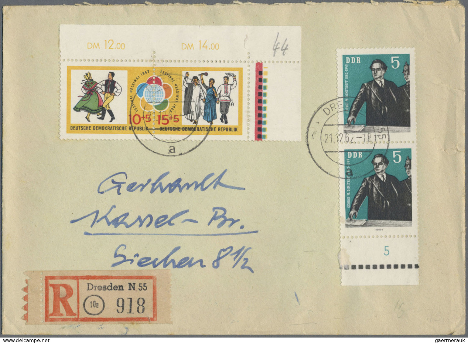 DDR: 1949/1990, Umfangreicher Posten Von Ca. 1.360 Briefen Und Karten In Netter - Verzamelingen