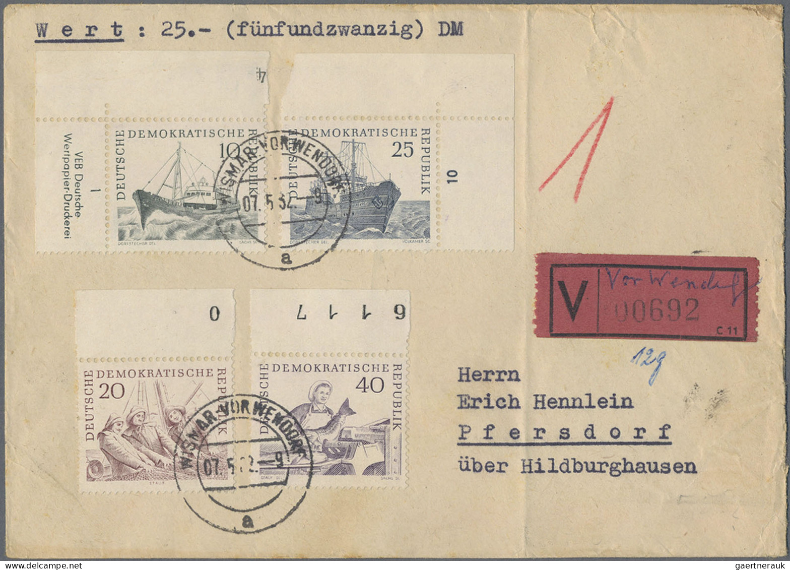 DDR: 1949/1990, Umfangreicher Posten Von Ca. 1.360 Briefen Und Karten In Netter - Collections