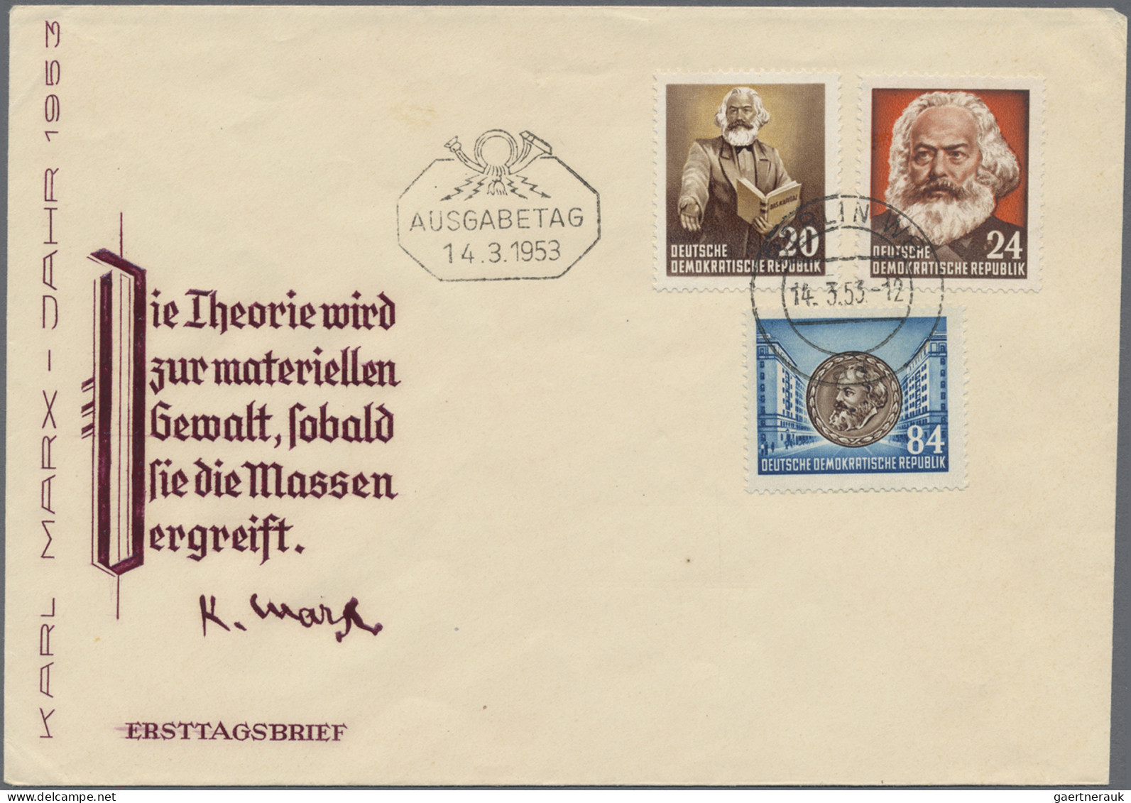 DDR: 1950/1990 (ca.), umfangreicher Bestand von ca. 330 (meist philatelistischen