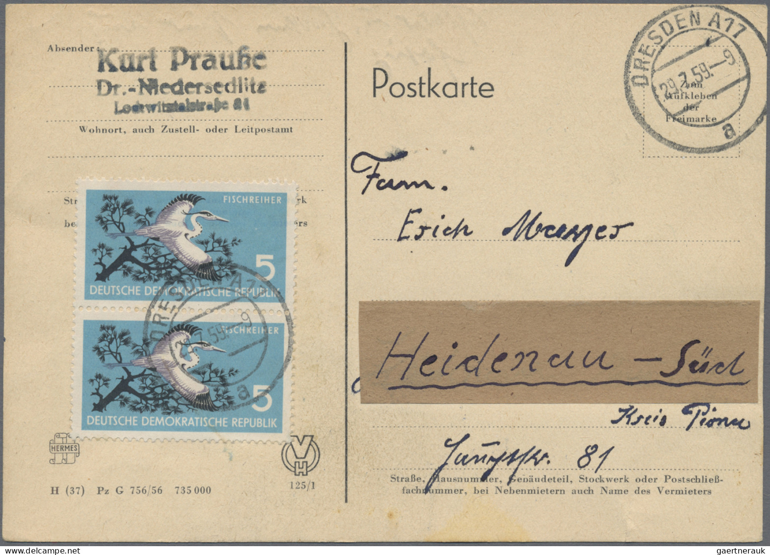 DDR: 1950/1990 (ca.), umfangreicher Bestand von ca. 330 (meist philatelistischen