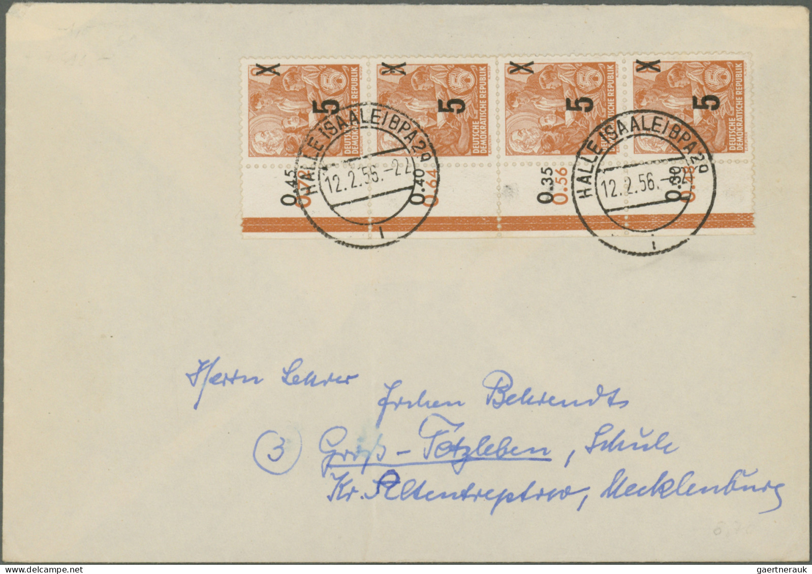 DDR: 1953/1957, Fünfjahrplan (Odr./Bdr./Aufdrucke), Vielseitige Partie Von Ca. 2 - Sammlungen