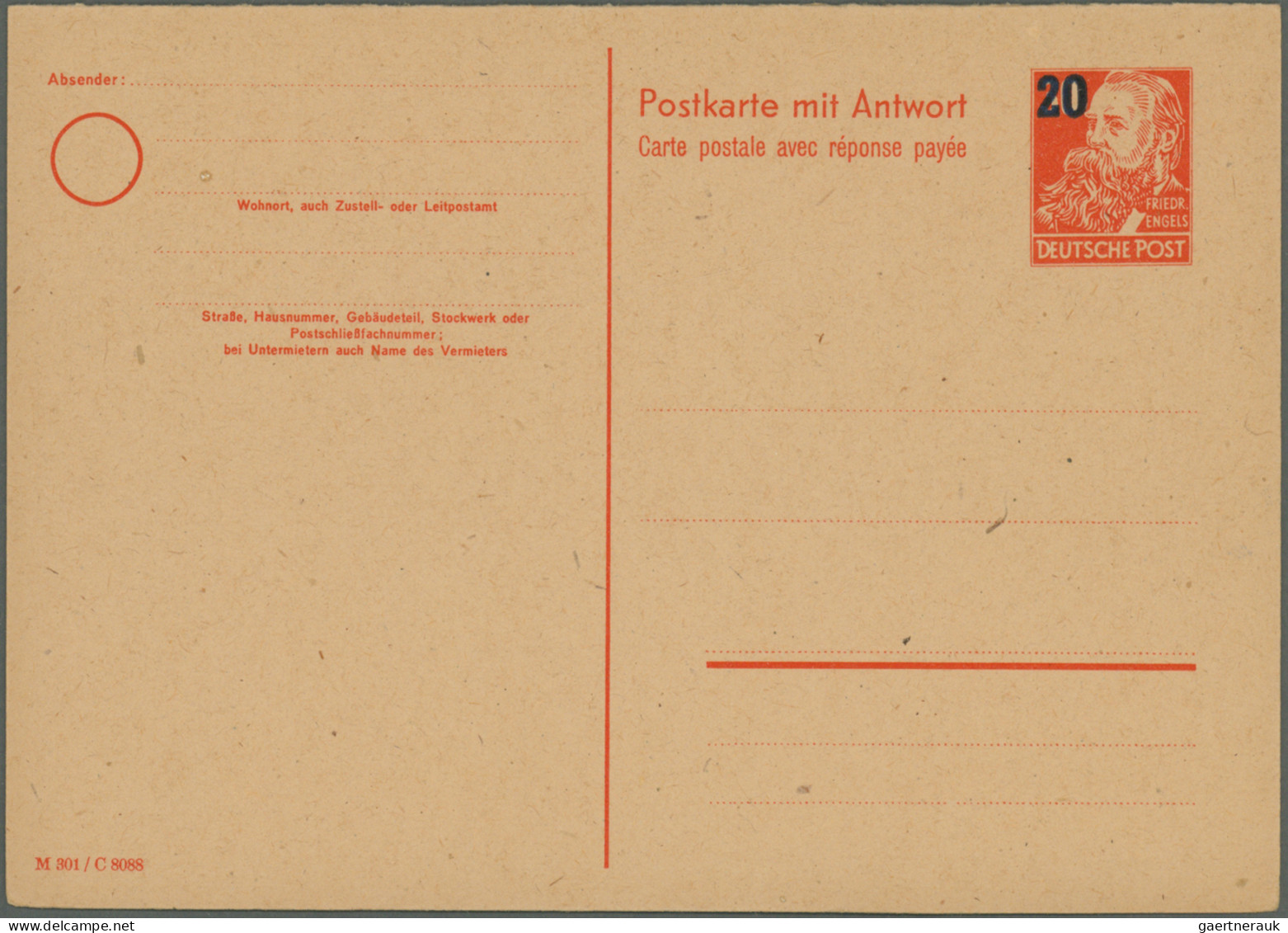 DDR - Ganzsachen: 1948/1989, Saubere Partie Von Ca. 147 Meist Ungebrauchten Ganz - Other & Unclassified