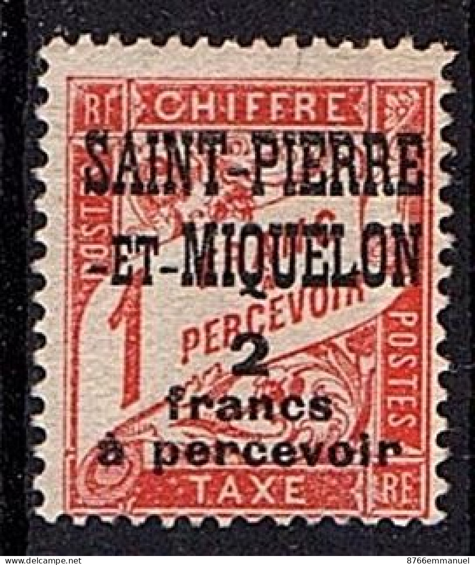 SAINT-PIERRE-ET-MIQUELON TAXE N°19 NSG - Postage Due