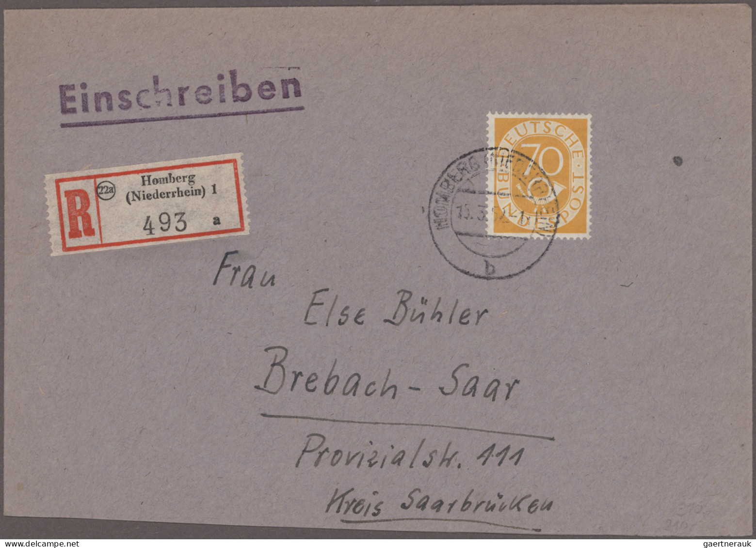 Bundesrepublik Und Berlin: 1949/2009 (ca.), Umfassender Belegebestand Mit Hauptw - Collections