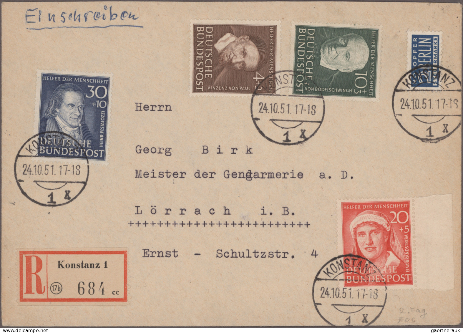 Bundesrepublik und Berlin: 1949/2009 (ca.), umfassender Belegebestand mit Hauptw