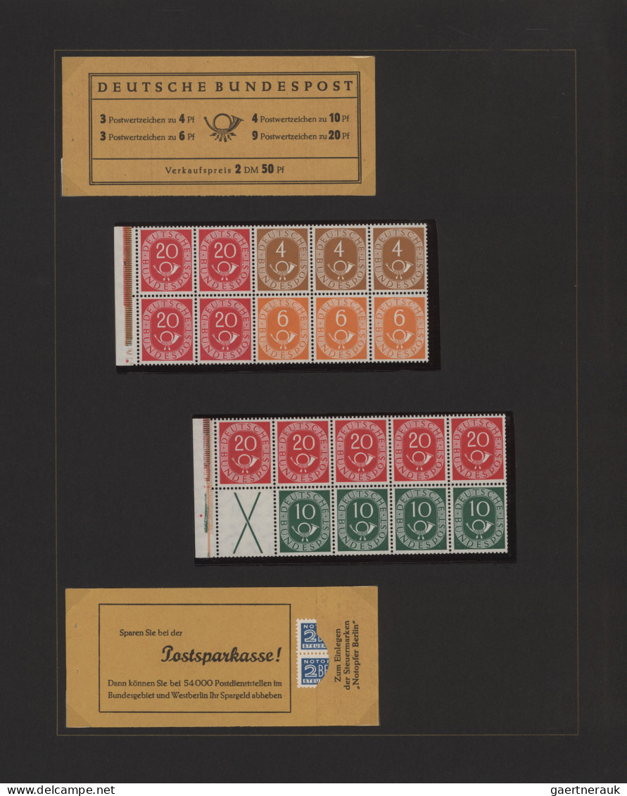 Bundesrepublik Und Berlin: 1951/2002 Ca., ROLLENMARKEN, ZUSAMMENDRUCKE, MARKENHE - Sammlungen