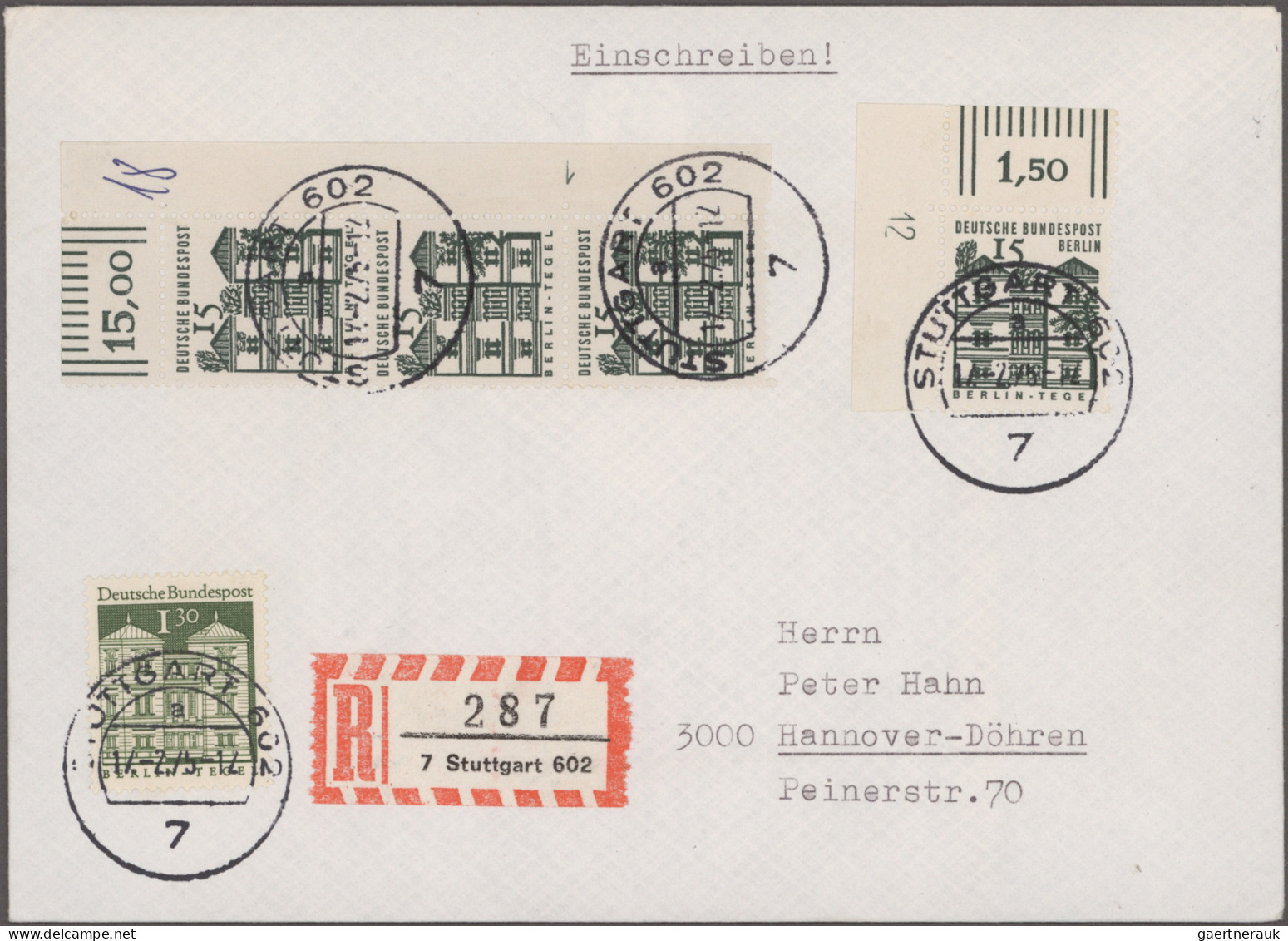 Bundesrepublik Und Berlin: 1972/1974, Marken Der Freimarkenserien Brandenburger - Colecciones