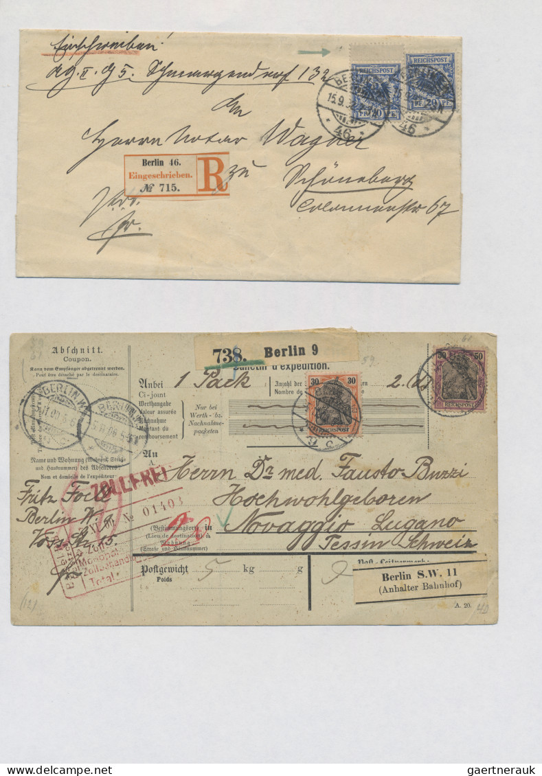 Berlin: 1817/1950, Umfangreiche Berlin-Stempel-Sammlung Mit Ca. 300 Belegen Ab V - Covers & Documents