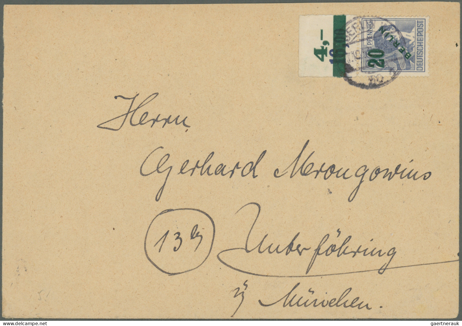 Berlin: 1850/1992 (ca.), Fast Nur Bis 1955, Vielseitige Partie Von Ca. 155 Beleg - Covers & Documents