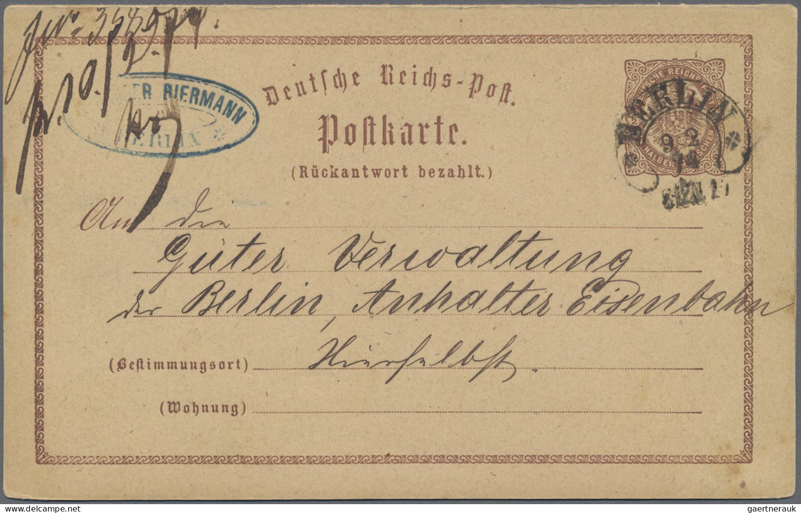 Berlin: 1870-1990: Bestand Von Mehr Als 400 Briefen, Postkarten, FDCs, Ansichtsk - Brieven En Documenten