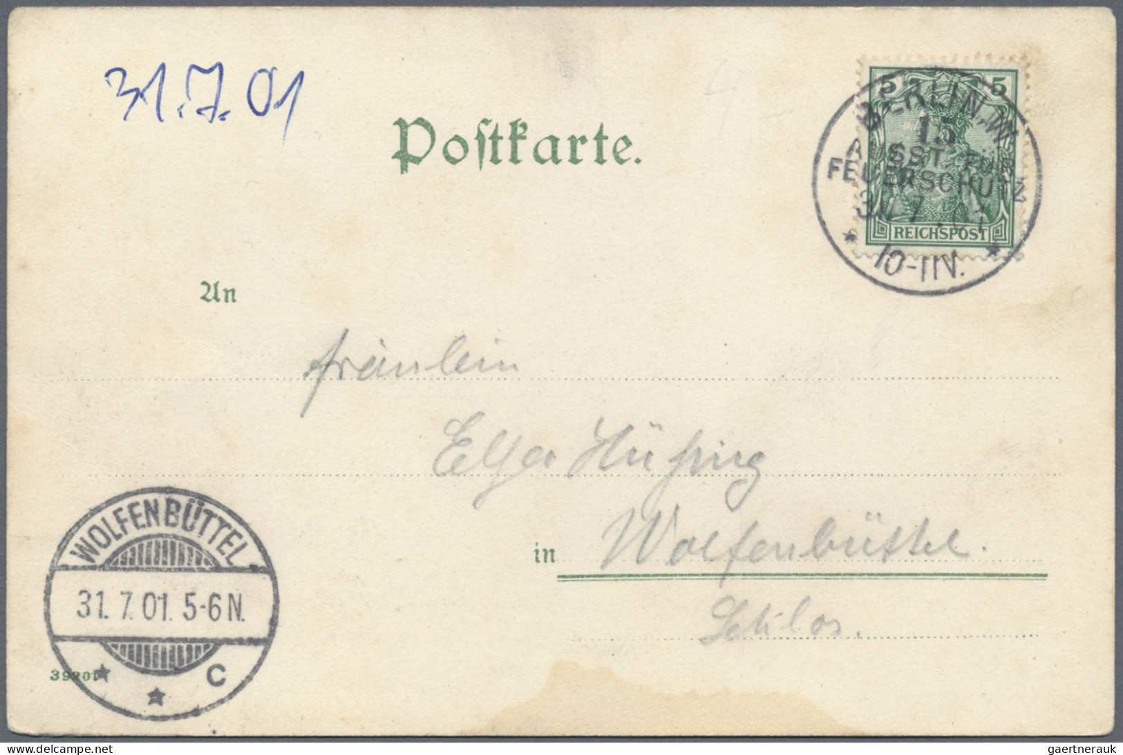 Berlin: 1883/1912, BERLIN-SONDERSTEMPEL, Kleine Sammlung Mit 11 Meist Sauberen B - Lettres & Documents