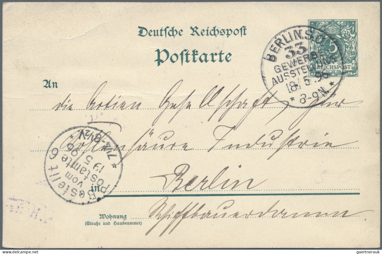 Berlin: 1883/1912, BERLIN-SONDERSTEMPEL, Kleine Sammlung Mit 11 Meist Sauberen B - Lettres & Documents