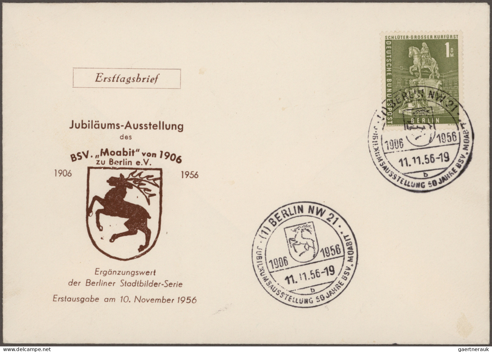 Berlin: 1948/1961, nette Partie von ca. 155 Briefen, Karten und Ganzsachen mit e