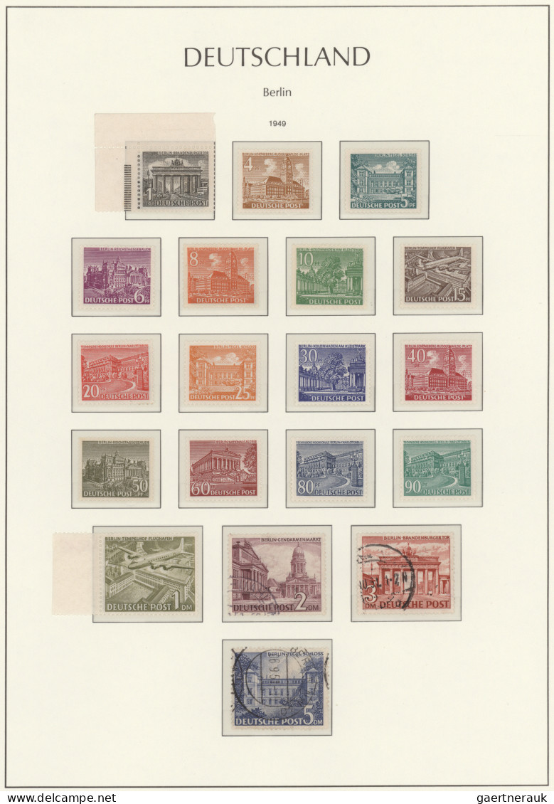 Berlin: 1948/1990, Bis Auf 3 Marken (2 - 5 Mark Bauten Nur Gestempelt Vorhanden) - Unused Stamps