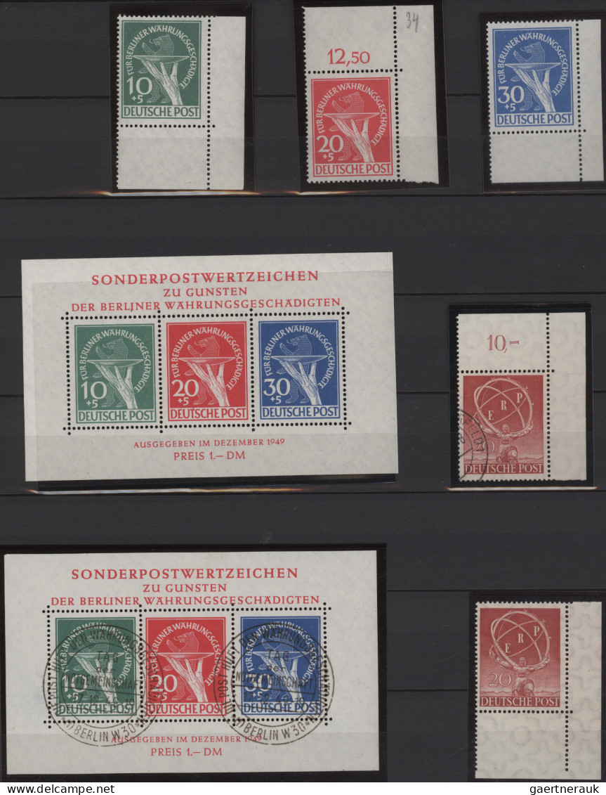 Berlin: 1948/1990, Interessante Und Sehr Werthaltige Kollektion In Beiden Erhalt - Gebruikt