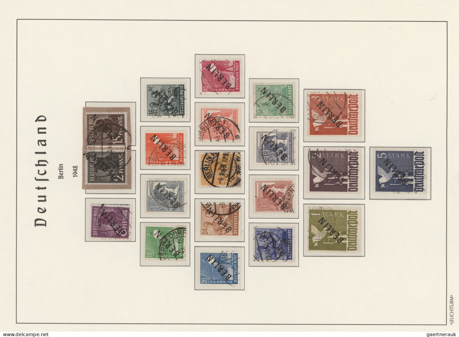 Berlin: 1948/1990, Komplette Sammlung In Gestempelter Erhaltung Im Leuchtturm-Vo - Used Stamps