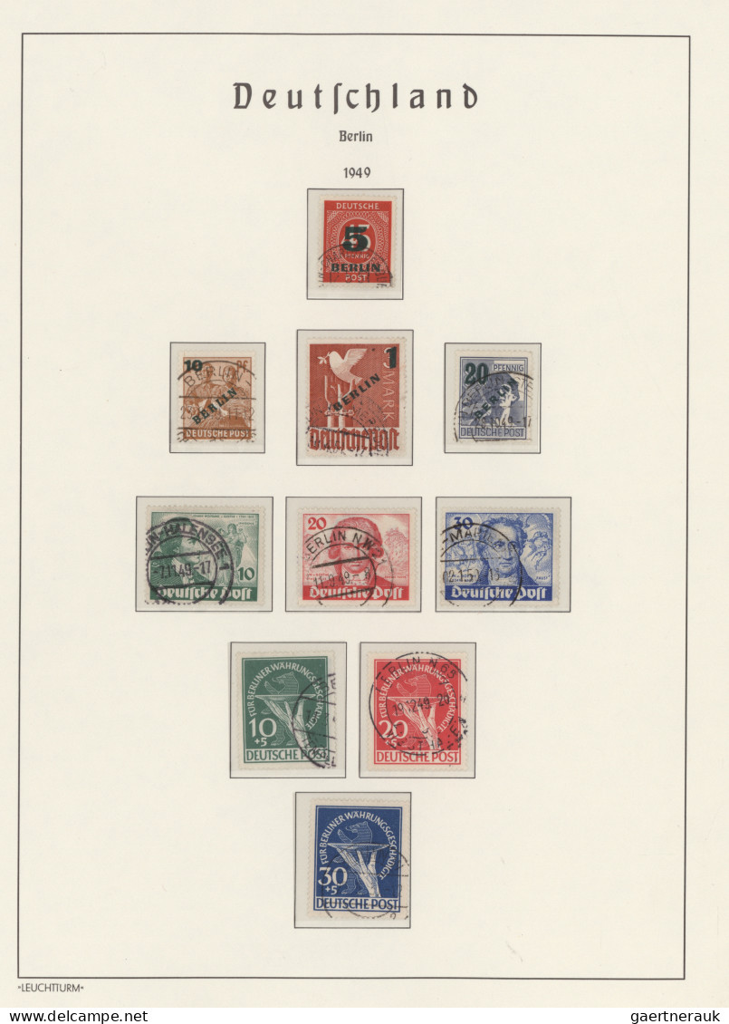 Berlin: 1948/1990, Komplette Sammlung In Gestempelter Erhaltung Im Leuchtturm-Vo - Used Stamps