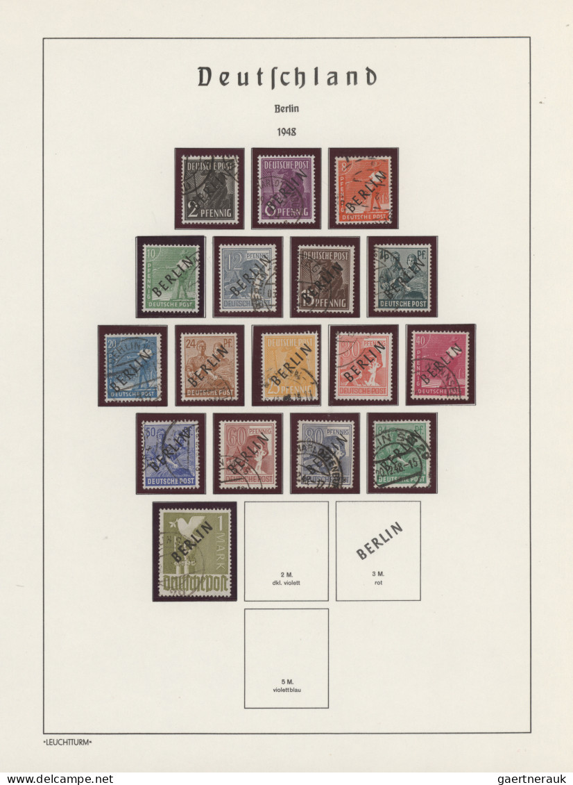 Berlin: 1948/1990, Partie Mit Gestempelten Marken Und Ca. 37 Belegen, Dabei MiNr - Brieven En Documenten