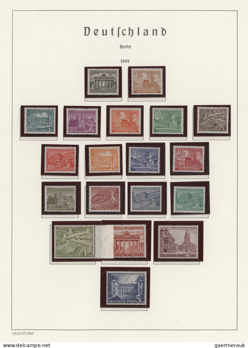 Berlin: 1948/1990, Postfrische Komplette Sammlung Im Leuchtturm-Vordruckalbum, S - Unused Stamps