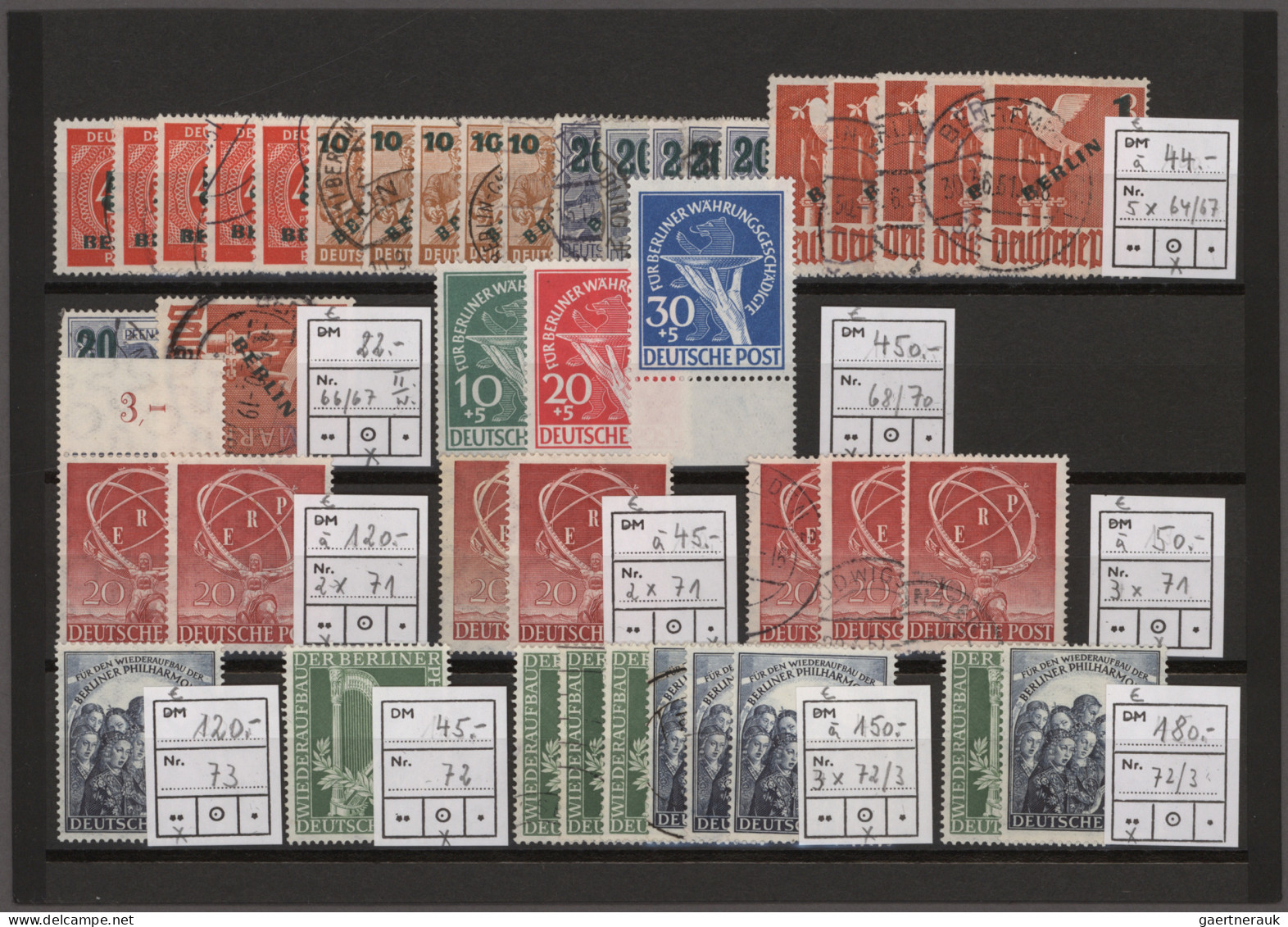 Berlin: 1948/1990, Umfangreicher Postfrischer/ungebrauchter Und Gestempelter Bes - Used Stamps