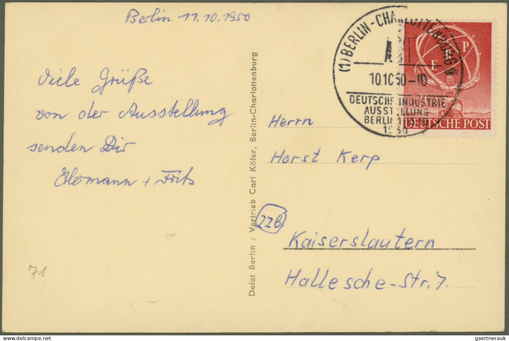 Berlin: 1949/1960, saubere und vielseitige Partie von ca. 112 philatelistischen