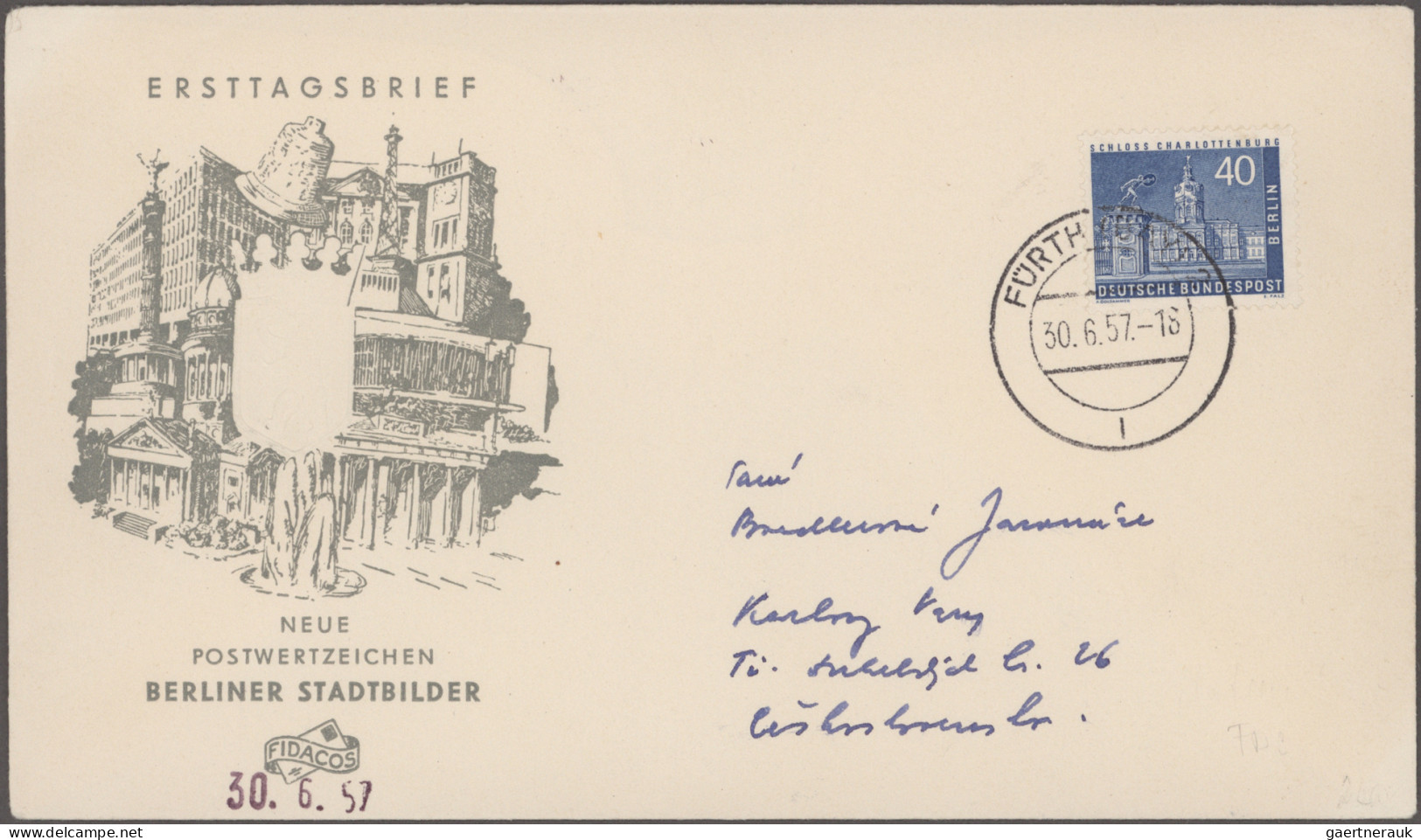 Berlin: 1949/1964, Saubere Partie Von 59 Briefen Und Karten, Dabei Bessere Frank - Lettres & Documents