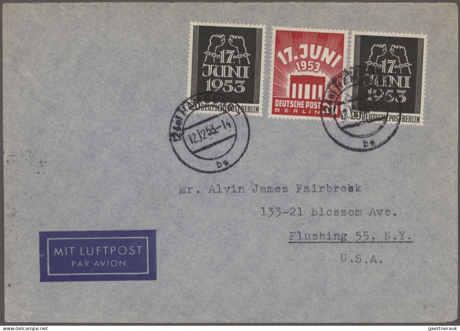 Berlin: 1949/1964, Saubere Partie Von 59 Briefen Und Karten, Dabei Bessere Frank - Cartas & Documentos